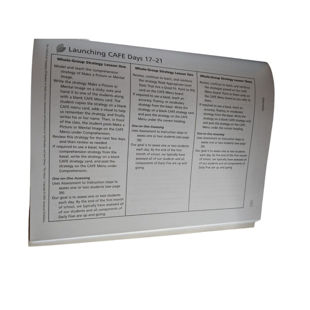 The CAFE Book : Engaging All Students in Daily Literacy Assessment/Instruction - Picture 5 of 9